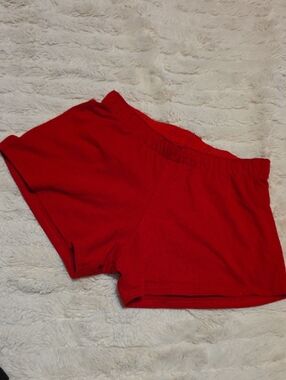 Varsity Red Athletic Cheer Shorts